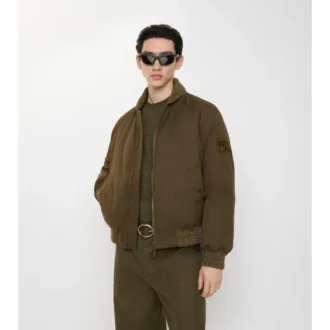 Giacca bomber in gabardine