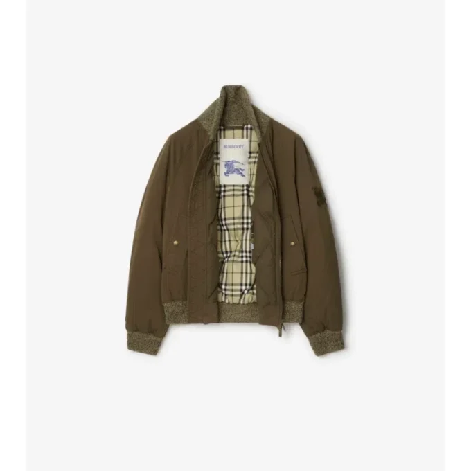 Giacca bomber in gabardine