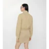 Giacca bomber in gabardine trapuntata