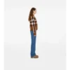 Giacca bomber in lana e cashmere con motivo a quadri