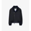 Giacca bomber in misto lana