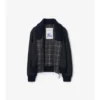 Giacca bomber in misto lana