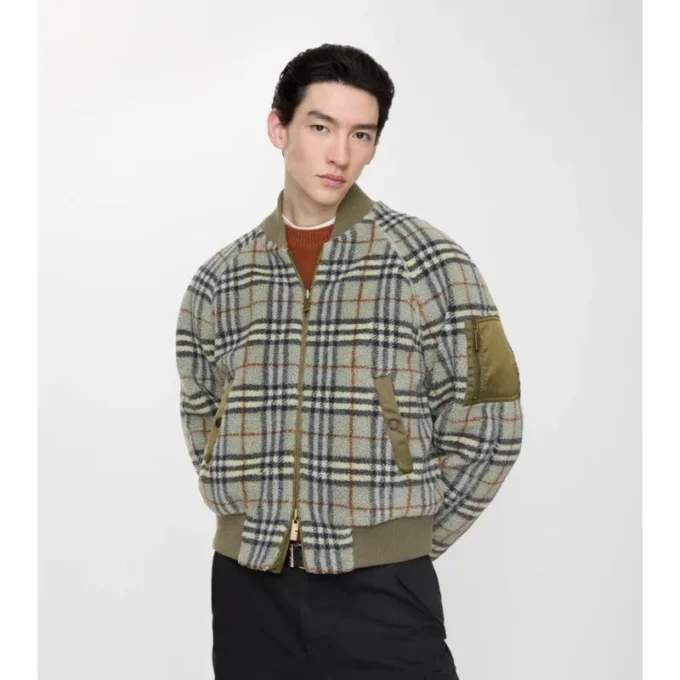 Giacca bomber reversibile in nylon