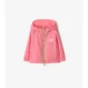 Giacca con cappuccio in nylon con nastro a quadri