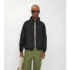 Giacca con cappuccio in nylon con nastro a quadri