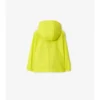 Giacca con cappuccio in nylon con nastro a quadri