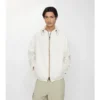 Giacca con cappuccio in nylon con nastro a quadri