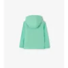 Giacca con cappuccio in nylon con nastro a quadri