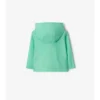 Giacca con cappuccio in nylon con nastro a quadri