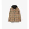 Giacca con cappuccio reversibile a quadri