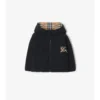 Giacca con cappuccio reversibile a quadri