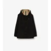 Giacca con cappuccio reversibile a quadri
