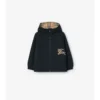Giacca con cappuccio reversibile a quadri