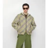 Giacca con cappuccio reversibile a quadri