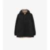 Giacca con cappuccio reversibile in nylon a quadri
