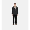 Giacca con cappuccio reversibile in nylon a quadri