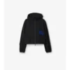 Giacca corta con cappuccio in nylon