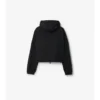 Giacca corta con cappuccio in nylon