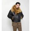Giacca da aviatore corta in shearling