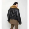 Giacca da aviatore corta in shearling
