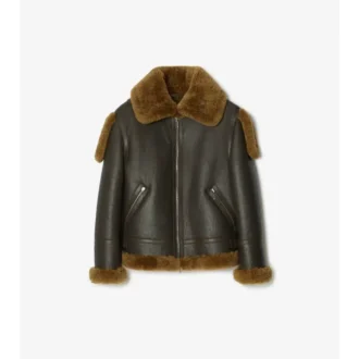 Giacca da aviatore in shearling