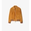 Giacca Harrington in pelle scamosciata