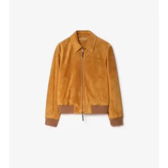Giacca Harrington in pelle scamosciata