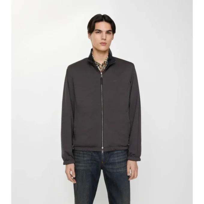 Giacca Harrington reversibile in cotone
