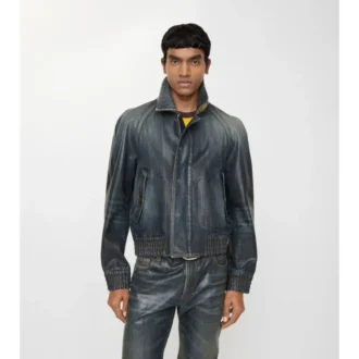 Giacca in denim rivestito