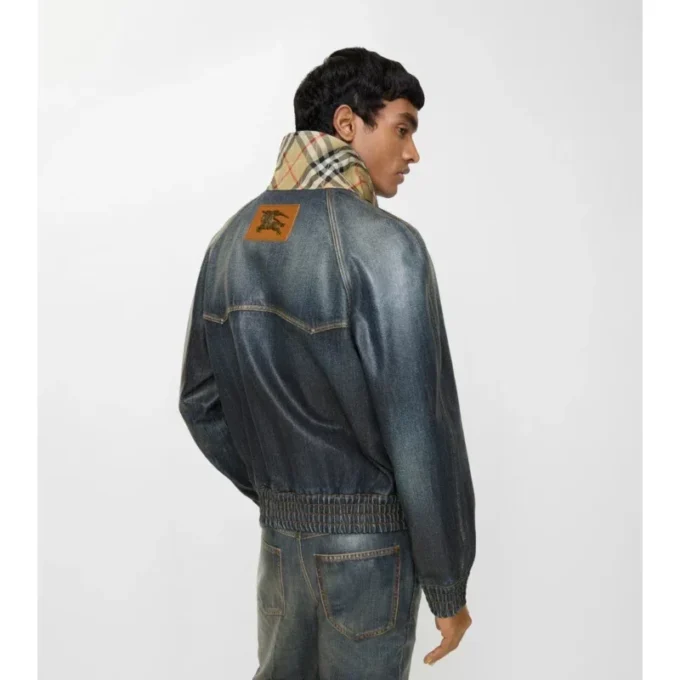 Giacca in denim rivestito