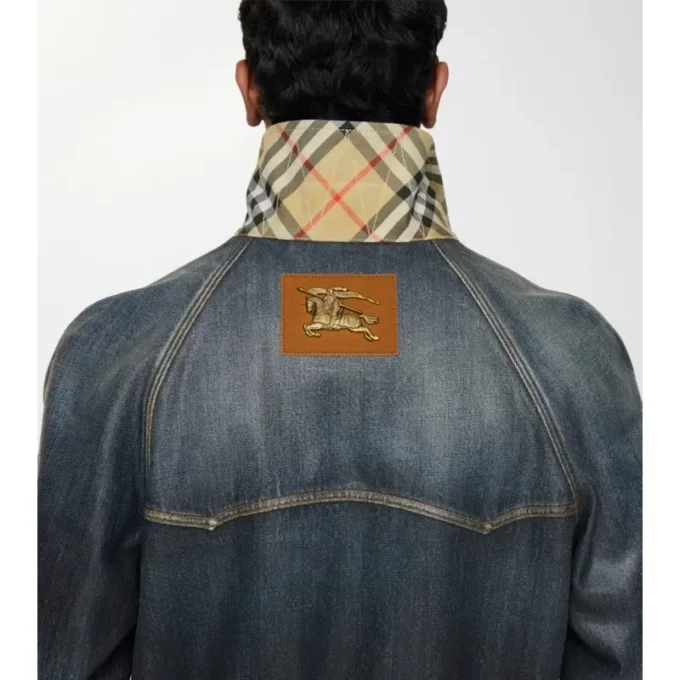 Giacca in denim rivestito