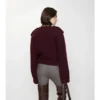 Giacca in lana con sciarpa staccabile