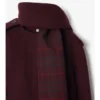 Giacca in lana con sciarpa staccabile