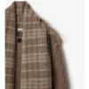 Giacca in misto lana con sciarpa staccabile