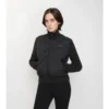 Giacca in nylon e lana con cuciture a quadri