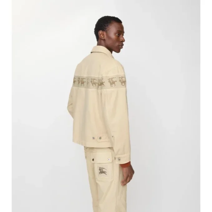 Giacca in tela di cotone “Galloping Knight”