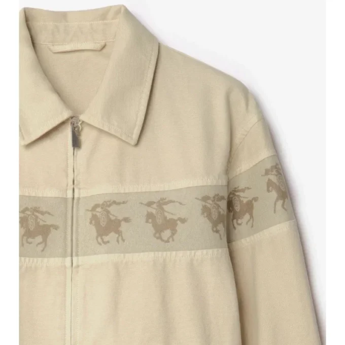 Giacca in tela di cotone “Galloping Knight”