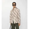Giacca reversibile a quadri con cappuccio