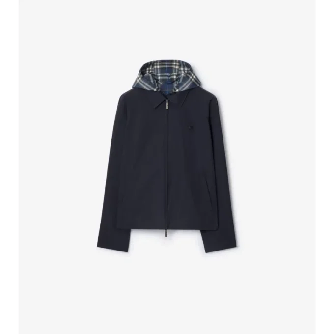 Giacca reversibile in cotone a quadri