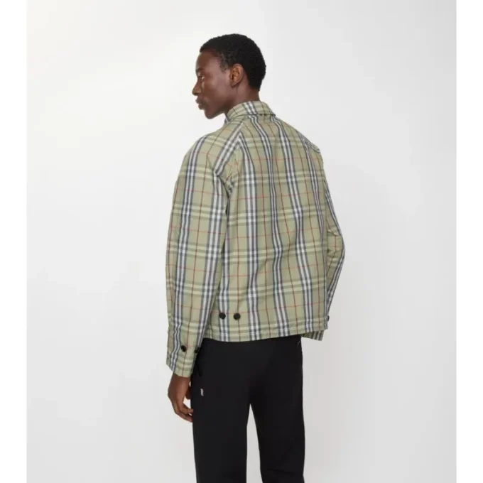 Giacca reversibile in cotone a quadri
