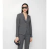 Giacca sartoriale in lana a quadri