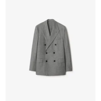 Giacca sartoriale in lana con motivo a quadretti Puppytooth
