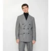 Giacca sartoriale in lana con motivo a quadretti Puppytooth