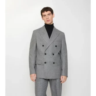 Giacca sartoriale in lana con motivo a quadretti Puppytooth