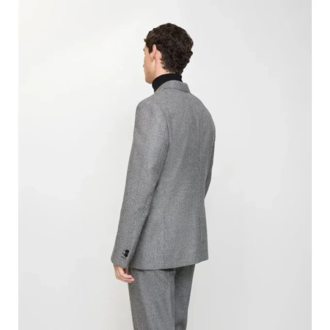 Giacca sartoriale in lana con motivo a quadretti Puppytooth