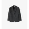 Giacca sartoriale in lana e cashmere a quadri
