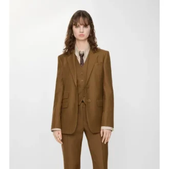 Giacca sartoriale in lana e mohair
