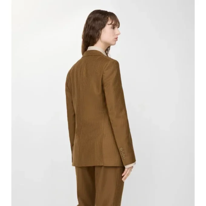 Giacca sartoriale in lana e mohair