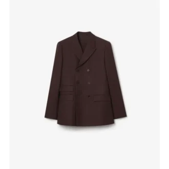 Giacca sartoriale in lana e mohair a righe