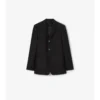 Giacca sartoriale in lana e mohair a righe